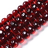 Electroplate Glass Beads Strands EGLA-Q128-01A-1