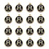 Golden Plated Alloy Charms LS-ENAM-S118-02H-2