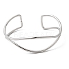 304 Stainless Steel Cuff Bangles for Women BJEW-Z150-01P-02-4