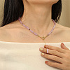 Matural Amethyst Cuboid Lariat & Y Necklaces for Women FS-WGAADEC-01-3