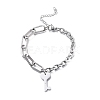 304 Stainless Steel Paperclip Chains & Cable Chain Jewelry Sets SJEW-K153-05P-5