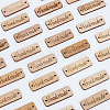 HOBBIESAY 150Pcs Unfinished Wood Connector Charms FIND-HY0001-19-5
