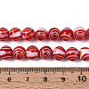 Handmade Millefiori Glass Round Beads Strands LK-R004-93G-4