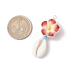 Flower Pendants PALLOY-JF03784-2