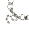 Non-Tarnish 304 Stainless Steel Rings Link Chain Bracelet BJEW-TA00334-04-4