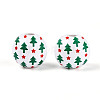 Spray Painted Schima Wood Beads WOOD-T032-36C-3