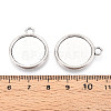 Tibetan Style Alloy Pendants Cabochon Settings PALLOY-N178-12AS-D-3