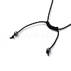 Adjustable Non-magnetic Synthetic Hematite Necklaces NJEW-JN02704-05-4