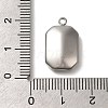 304 Stainless Steel Pendant Cabochon Settings STAS-I310-25P-3