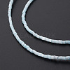 Glass Silk Stain Style Beads Strands GLAA-N047-001A-01-4