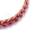 Adjustable Braided Leather Cord Bracelets BJEW-P099-21E-2