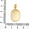 Brass Micro Pave Cubic Zirconia Pendants KK-V009-10G-3