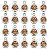 20Pcs Faceted Glass Charms RGLA-TADJ0001-01D-2