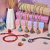 Braided Waxed Cotton Thread Cords Macrame Pouch Necklace Making AJEW-SW00022-13-4