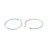 Ion Plating(IP) 316 Surgical Stainless Steel Hoop Earrings Findings STAS-F149-32M-A-3
