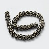Tibetan Style 3-Eye dZi Beads Strands TDZI-G010-I03-2