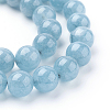 Natural Blue Quartz Beads Strands G-O047-07-6mm-3