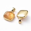 Natural Citrine Charms G-L553-58C-G-3