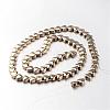 Electroplate Non-magnetic Synthetic Hematite Bead Strands G-F300-22A-06-2
