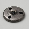 1-Hole Alloy Shank Buttons BUTT-WH0031-38A-2