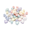 333Pcs 12 Style Spray Painted Acrylic Beads MACR-YW0001-52-5