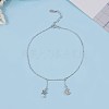 925 Sterling Silver Anklets AJEW-BB60881-A-3