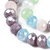 Electroplate Glass Beads Strands GLAA-T023-C16-02-3