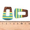 Epoxy Resin & Walnut Wood Pendants RESI-N039-121S-3