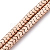 Electroplated Non-magnetic Hematite Beads Strands G-P571-E01-01-1