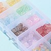155Pcs 10 Style Transparent Crackle Glass Beads GLAA-FS0001-47-4