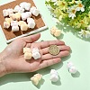Cat Shape Flocky Opaque Resin Pendants RESI-YWC0002-04F-4