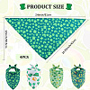 4Pcs 4 Styles Triangle Polyester Pet Handkerchi AJEW-CP0006-08B-04-2