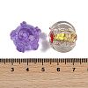 Handmade Gold Foil Lampwork Glass Beads FOIL-K003-03-3
