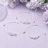 3Pcs 3 Styles Gemstone Braided Bead Bracelets BJEW-JB11146-07-2
