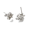 Brass with Cubic Zirconia Stud Earring Finding LS-KK-Q048-14P-2