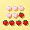 10Pcs 2 Colors Strawberry Food Grade Eco-Friendly Silicone Focal Beads SIL-FS0001-11-1