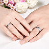 Valentine's Day Gifts Engraved Titanium Steel Couple Rings For Women RJEW-BB16383-9P-7