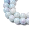 Ombre Effect Dyed Glass Beads Strands GLAA-T031-01O-02-4