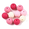 Rubberized Style Imitated Silicone Acrylic Beads MACR-T048-01A-15-1