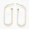 Brass Stud Earrings KK-S350-349G-2