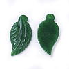Carved Natural Myanmar Jade/Burmese Jade Pendants G-L495-36-2
