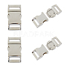 4Pcs Alloy Side Release Buckles FIND-FH0008-70-1