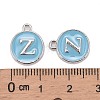 Platinum Plated Alloy Enamel Charms ENAM-S118-04Z-P-3