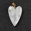 Natural Quartz Crystal Pendants G-E570-01G-12-3