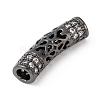 Brass Micro Pave Cubic Zirconia Beads ZIRC-F001-66-4