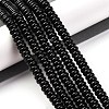 Natural Black Agate(Dyed & Heated) Beads Strands G-G177-F01-03-1