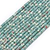 Dyed Synthetic Imperial Jasper Beads Strands G-P575-B09-4x2mm-03-2