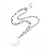 304 Stainless Steel Paperclip Chains & Cable Chain Jewelry Sets SJEW-K153-09P-2