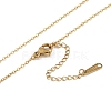 Ion Plating(IP) Initial Letter 304 Stainless Steel Pendant Necklaces NJEW-M199-01G-A-4