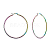 304 Stainless Steel Big Hoop Earrings EJEW-F105-04M-1
